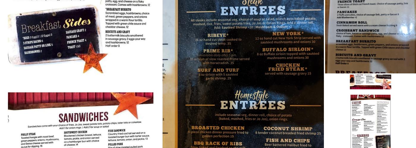 Grub Stake Menu