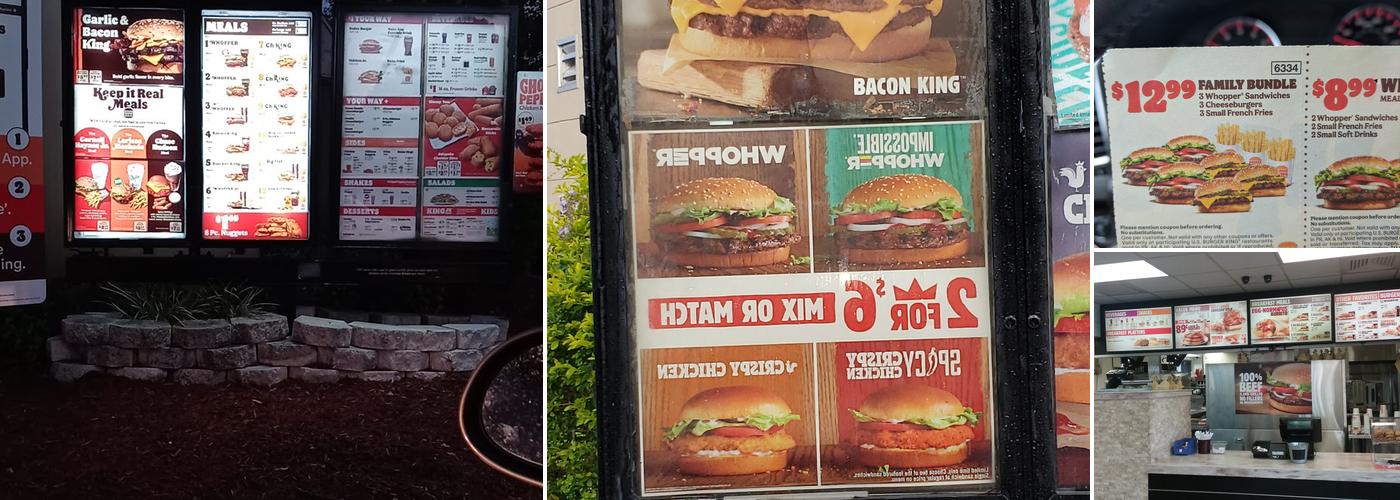 Burger King Menu