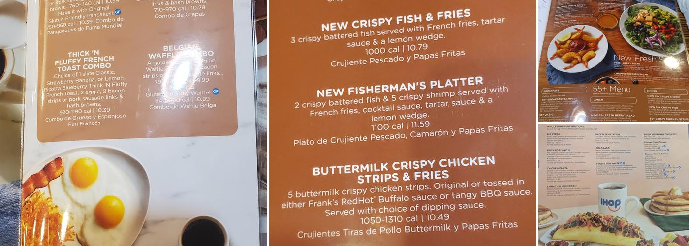 IHOP Menu