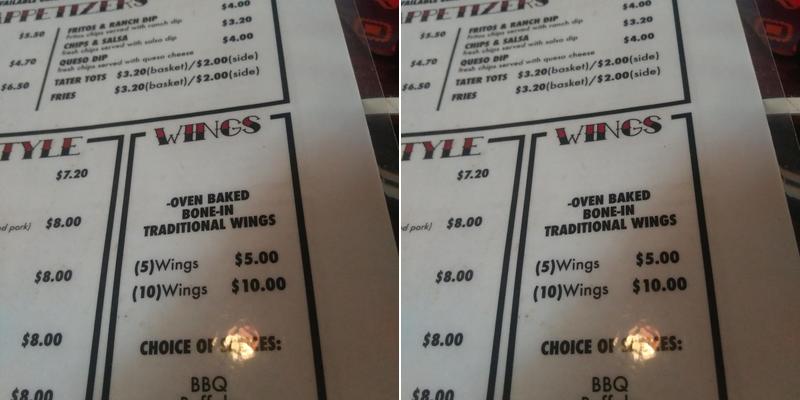 THE POINTE TAVERN Menu