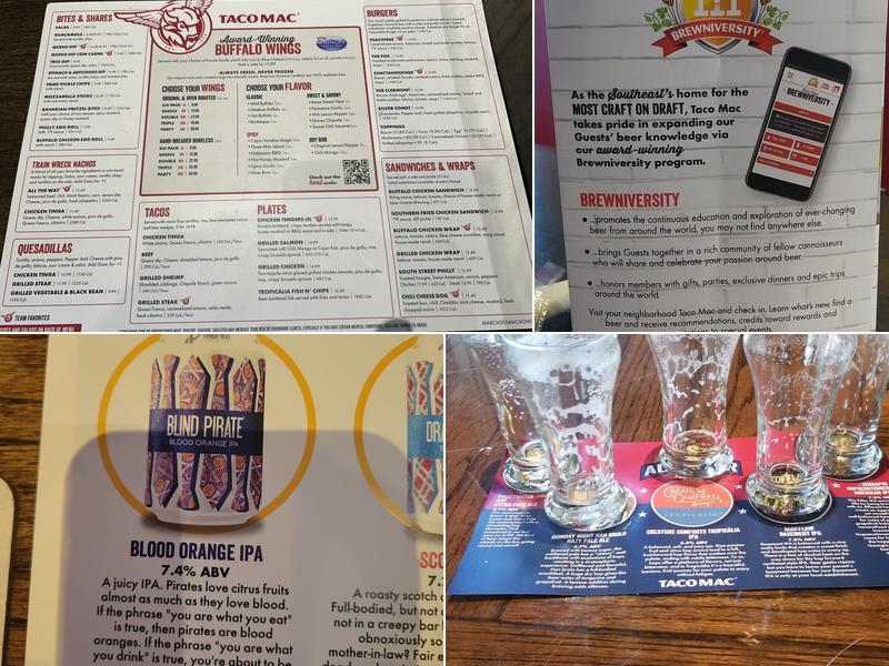 Taco Mac McDonough Menu