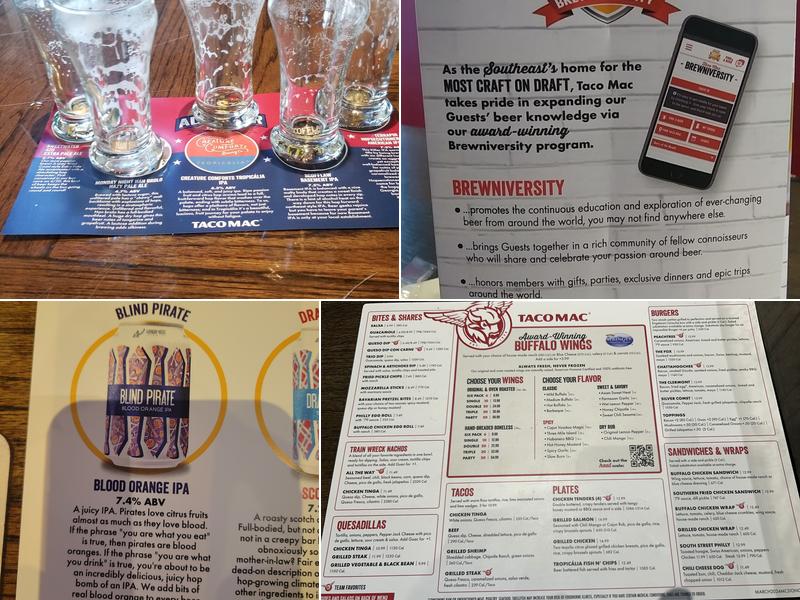 Taco Mac McDonough Menu