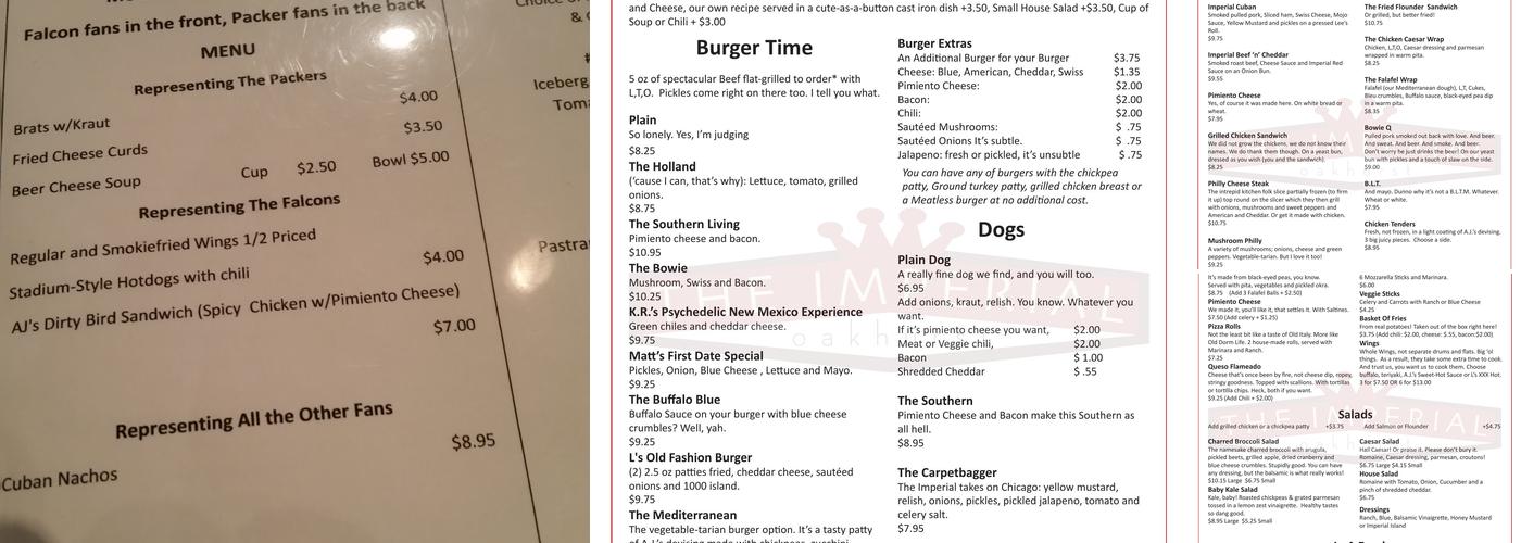 The Imperial Menu