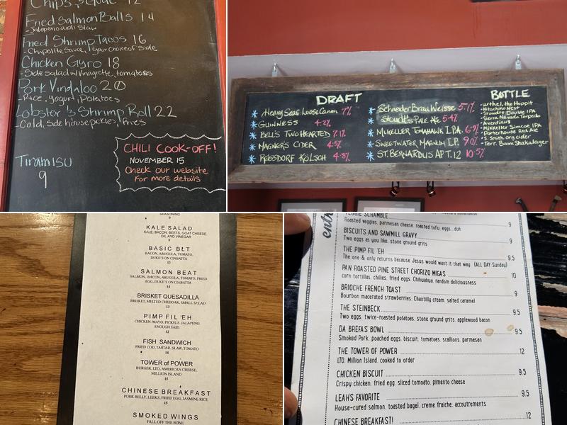 Steinbeck's Menu