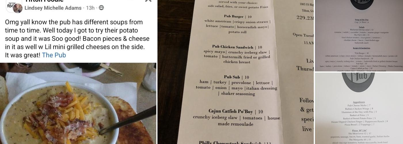 The Pub Menu