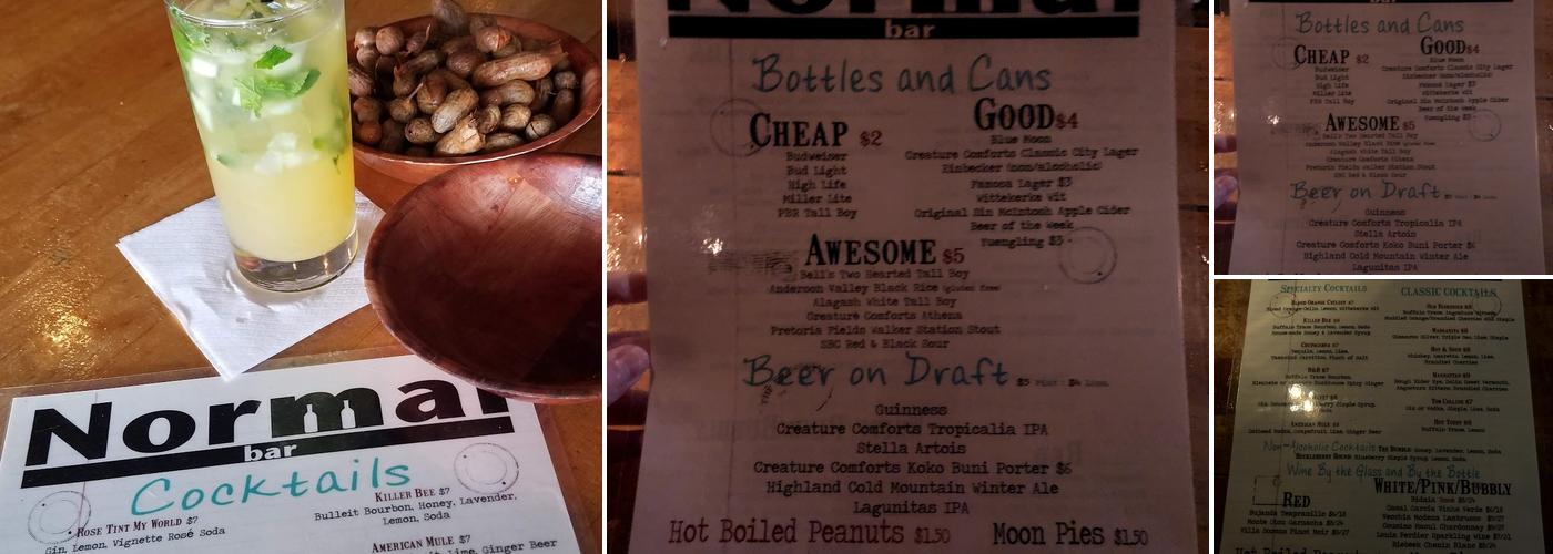 Normal Bar Menu