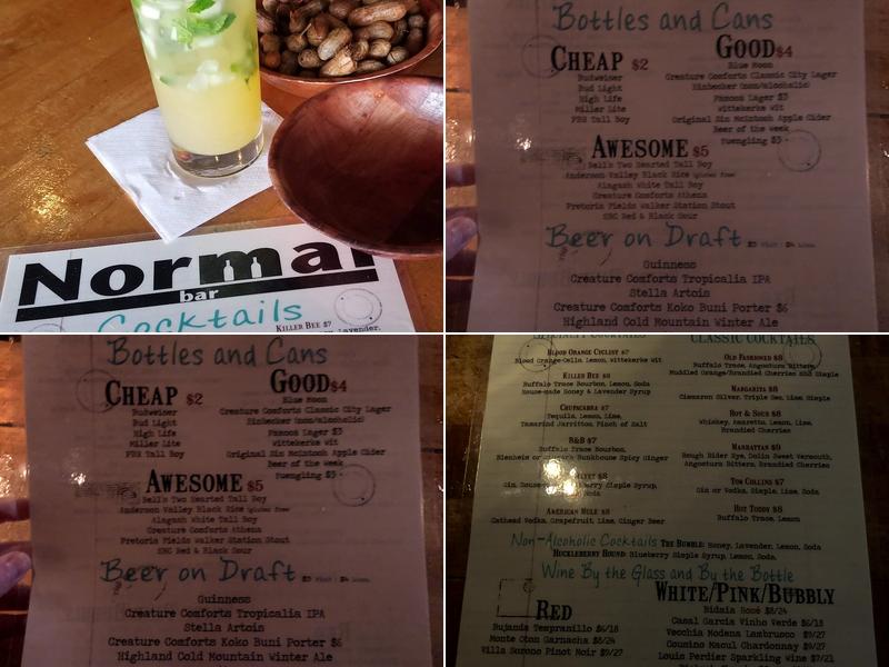 Normal Bar Menu