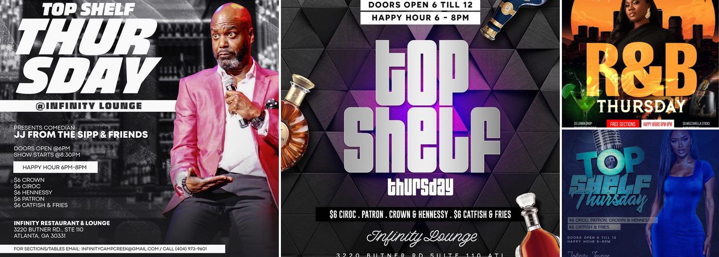 Infinity Restaurant & Lounge LLC Menu