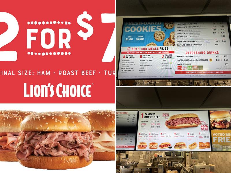 Lion's Choice - Highway K Menu