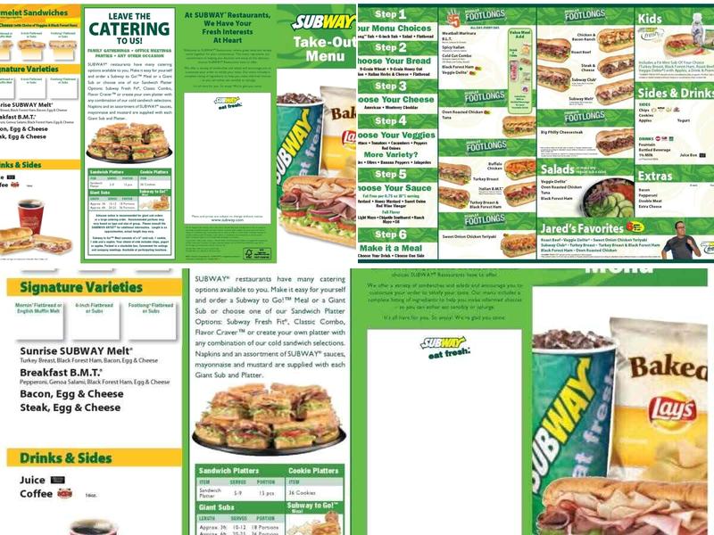Subway Menu
