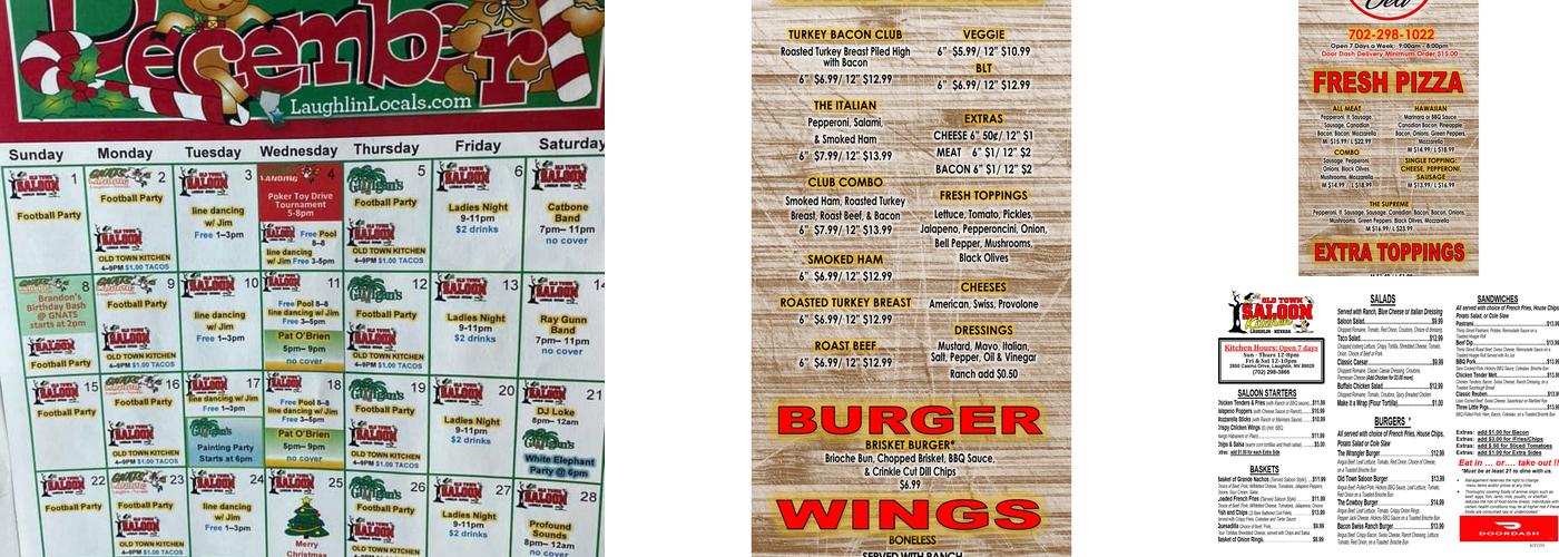 Beside the Pointe Menu