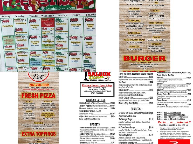 Beside the Pointe Menu