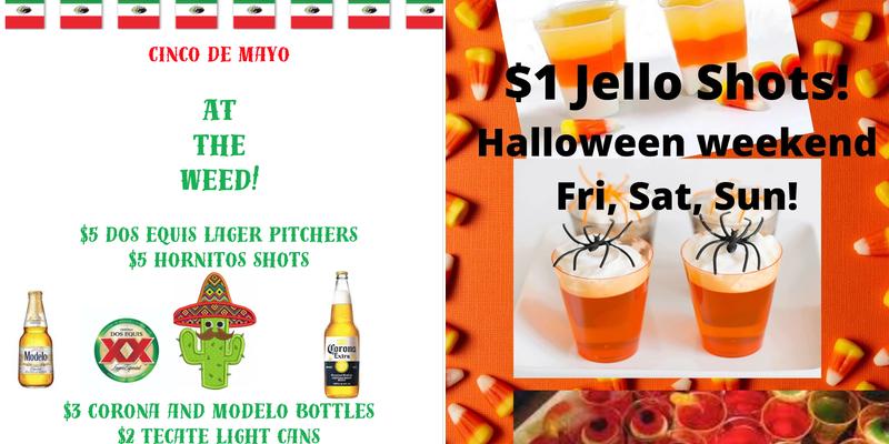 Tumbleweed Lounge Menu