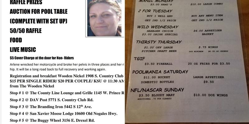 Buggy Wheel Bar and Grill Menu