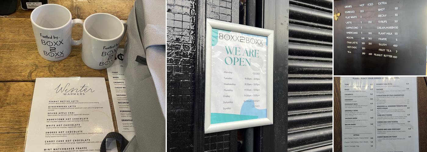 Boxx2Boxx Coffee Menu