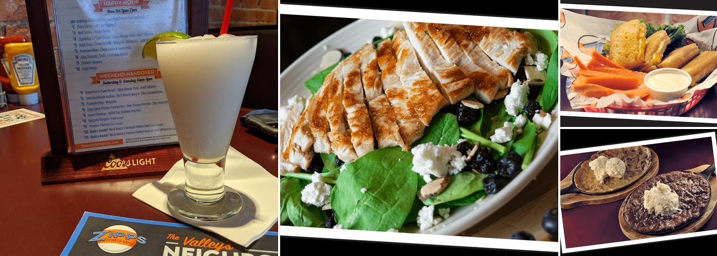 Zipps Sports Grill Menu