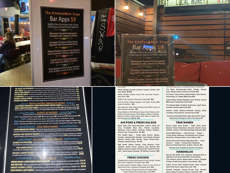 Main Stage Menu