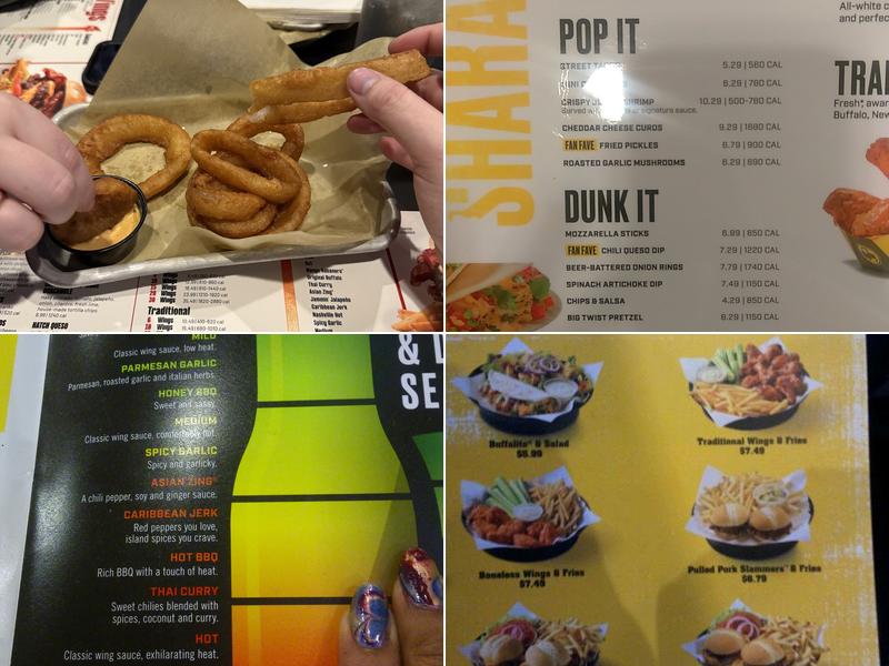Buffalo Wild Wings Menu