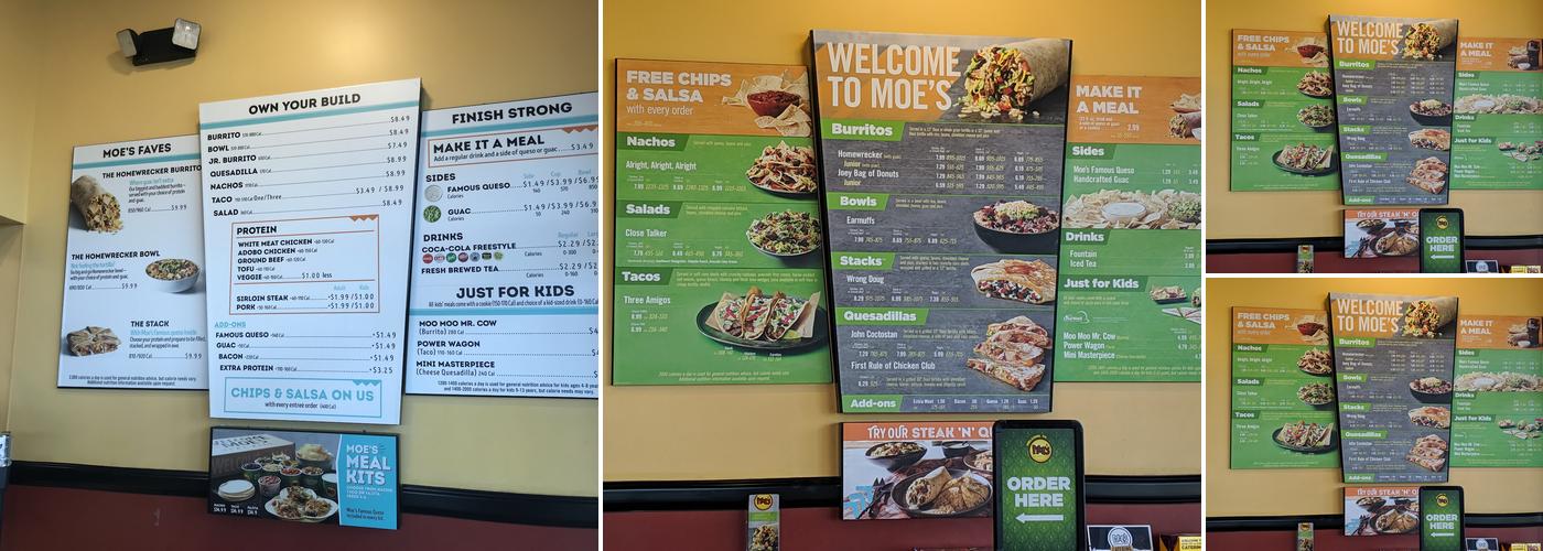 Moe's Southwest Grill Menu