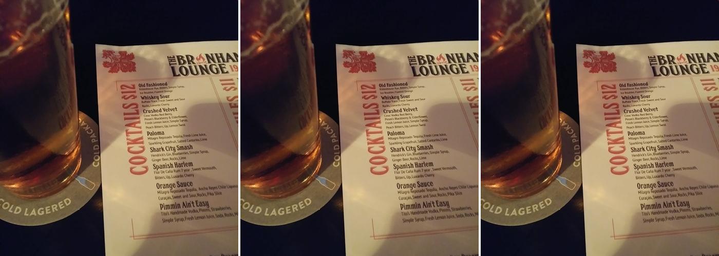 The Branham Lounge Menu