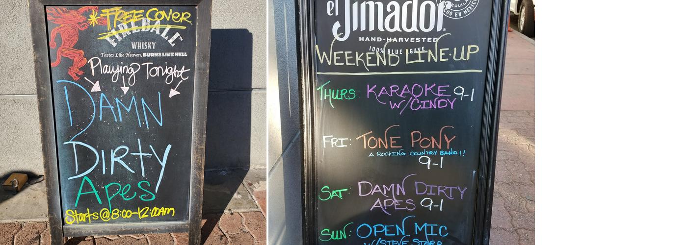 Nu-Rays Bar Menu