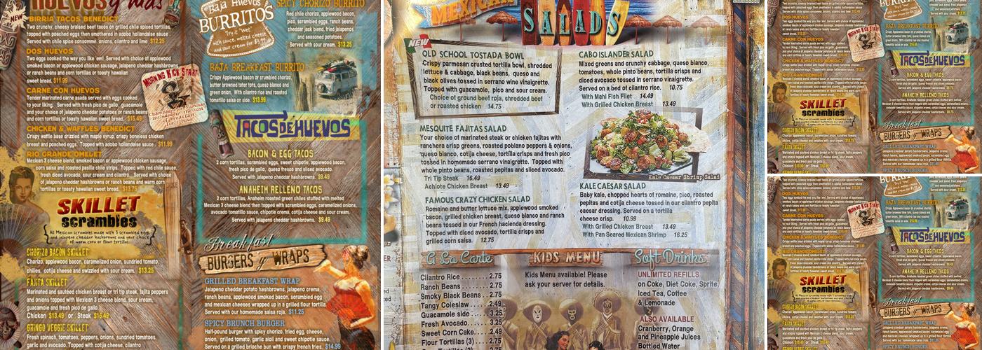Baja Sharkeez - Manhattan Beach Menu