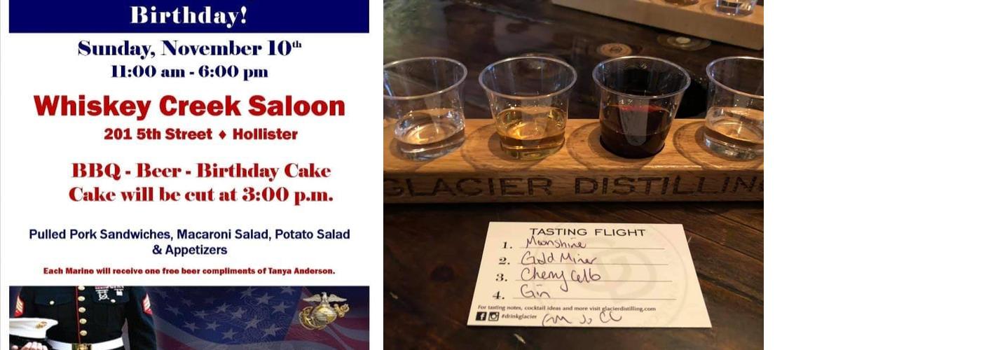 Whiskey Creek Saloon Menu