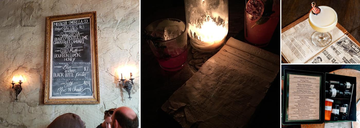 Melrose Umbrella Co. Menu