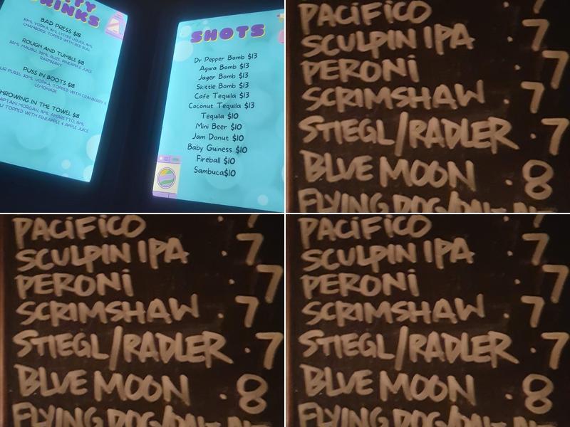 Dirty Laundry Menu