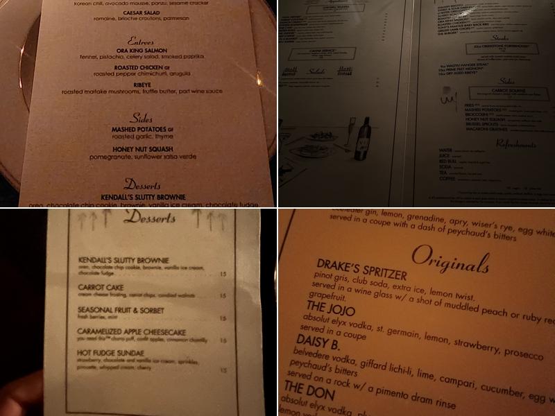 Delilah Los Angeles Menu
