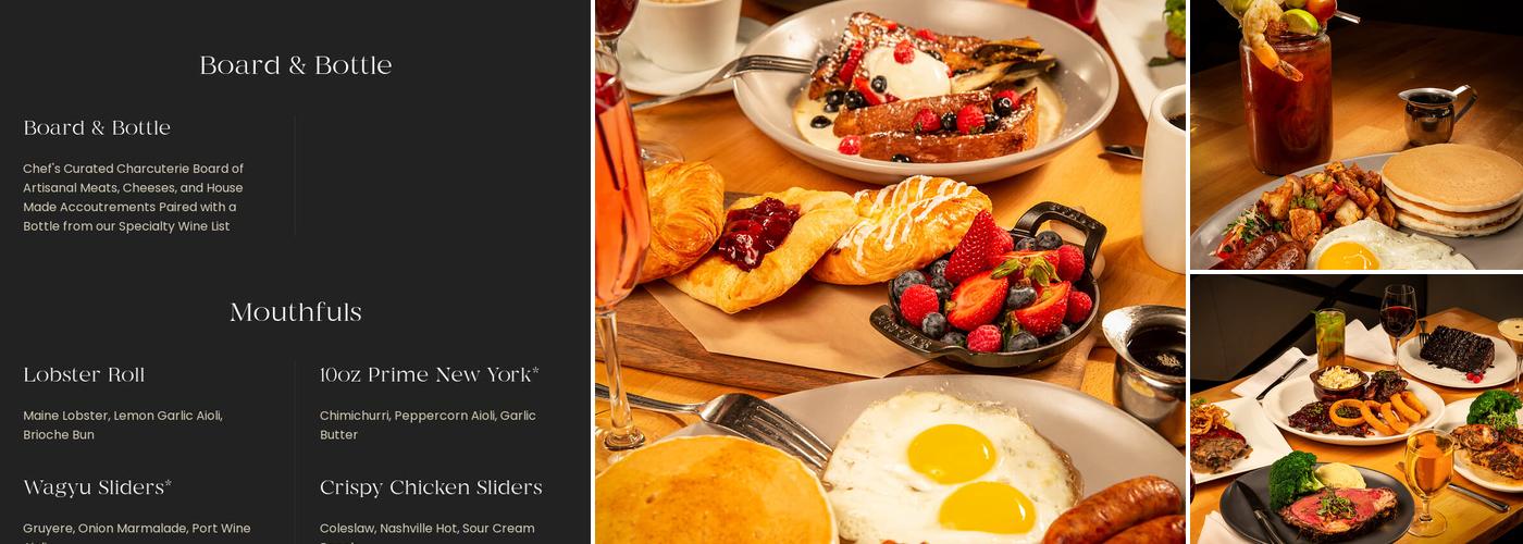 Doheny Room Menu