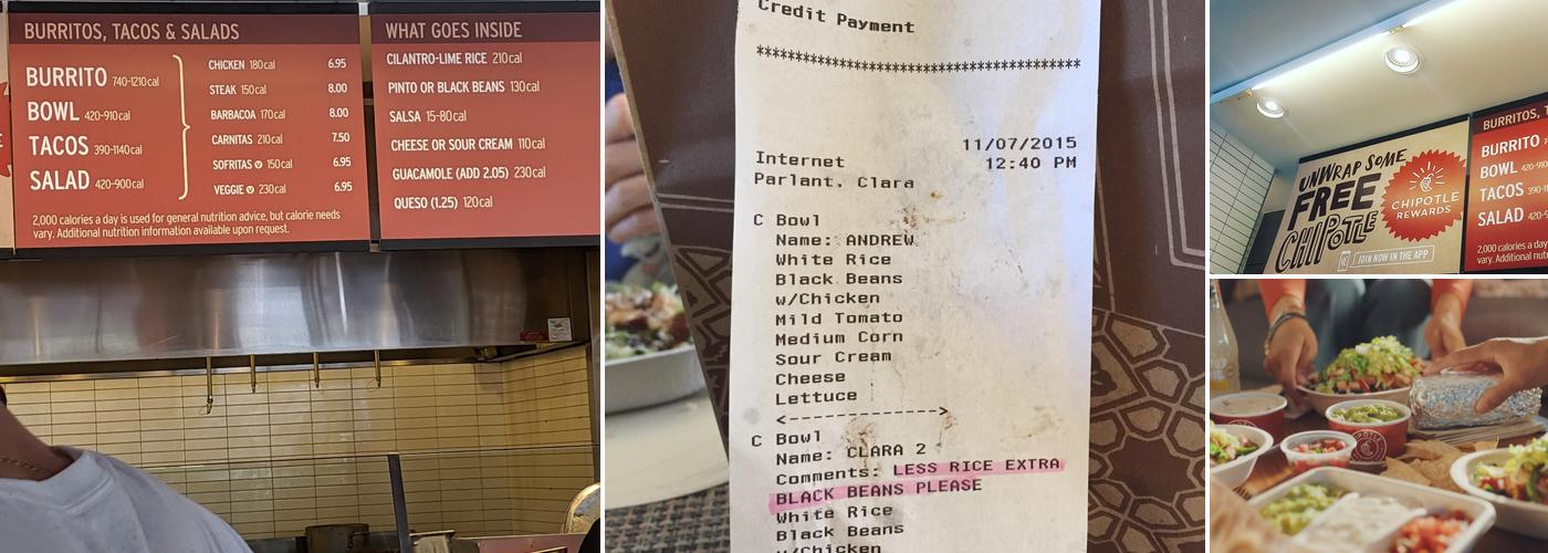 Chipotle Mexican Grill Menu