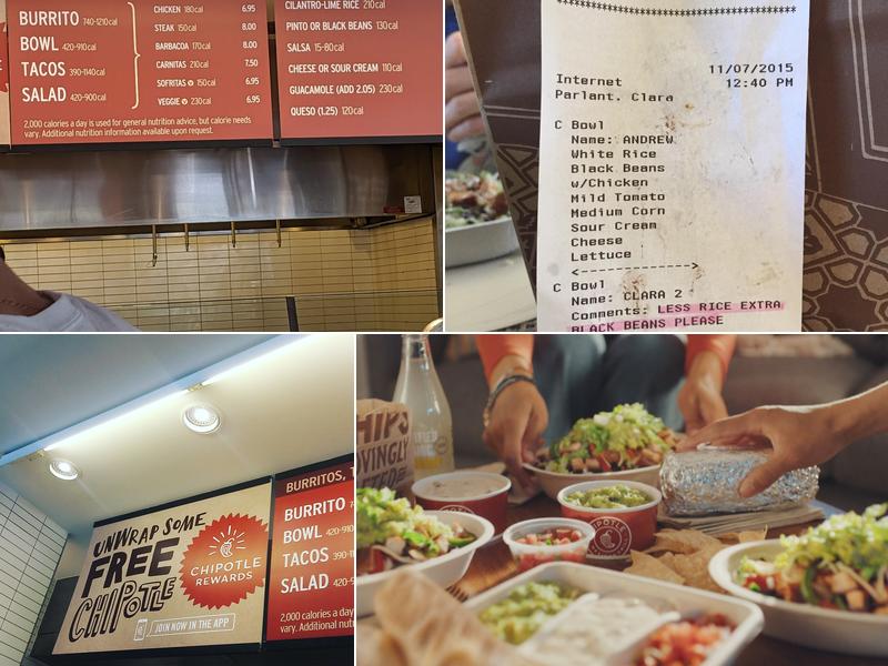 Chipotle Mexican Grill Menu
