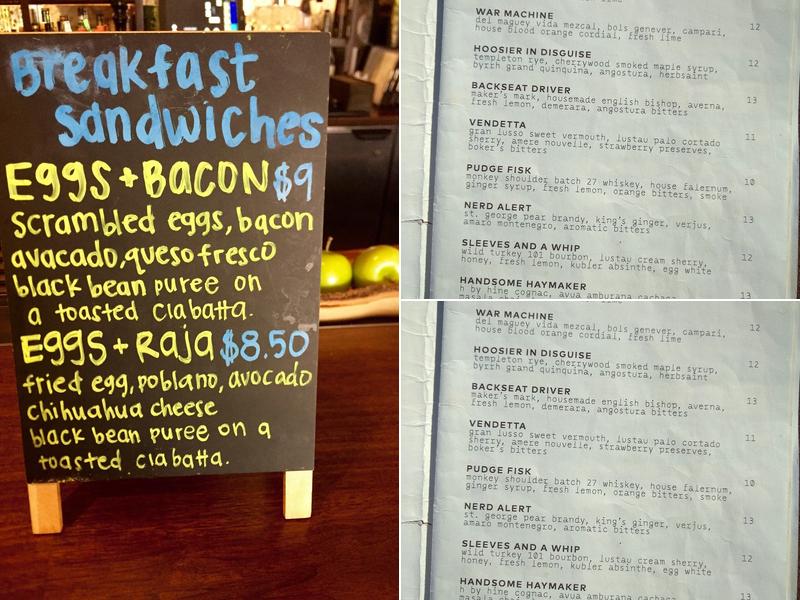 Good Bar Menu