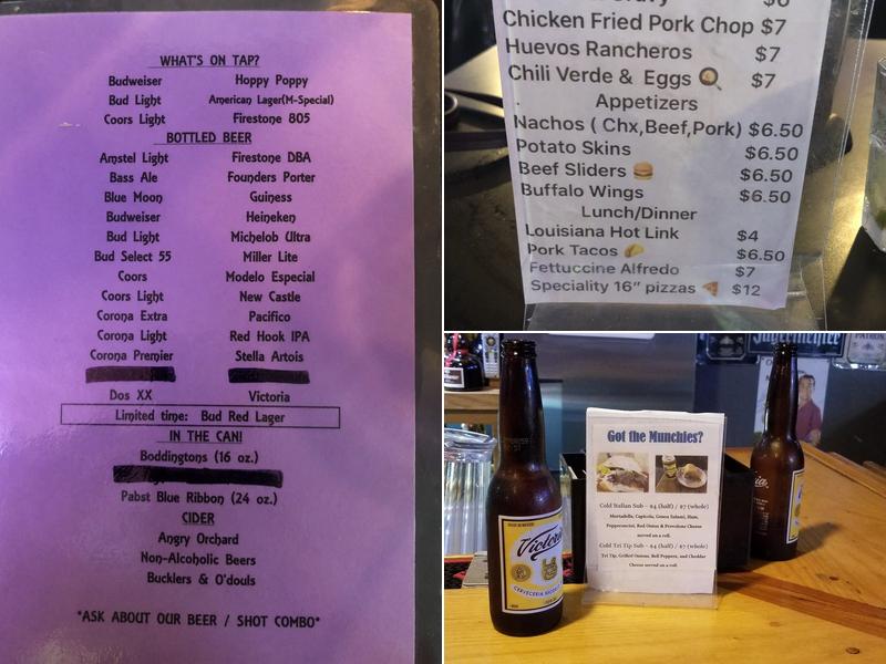 Roundin Third Sports Bar Menu