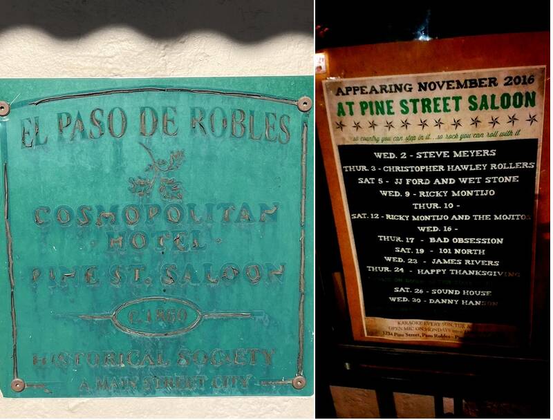 Pine Street Saloon Menu