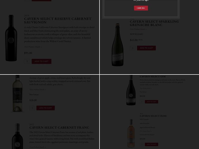 Robert Hall Winery Menu