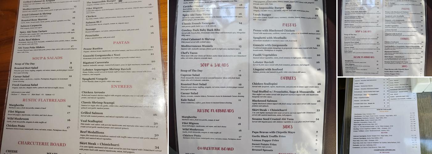 Bistro Mitte Menu