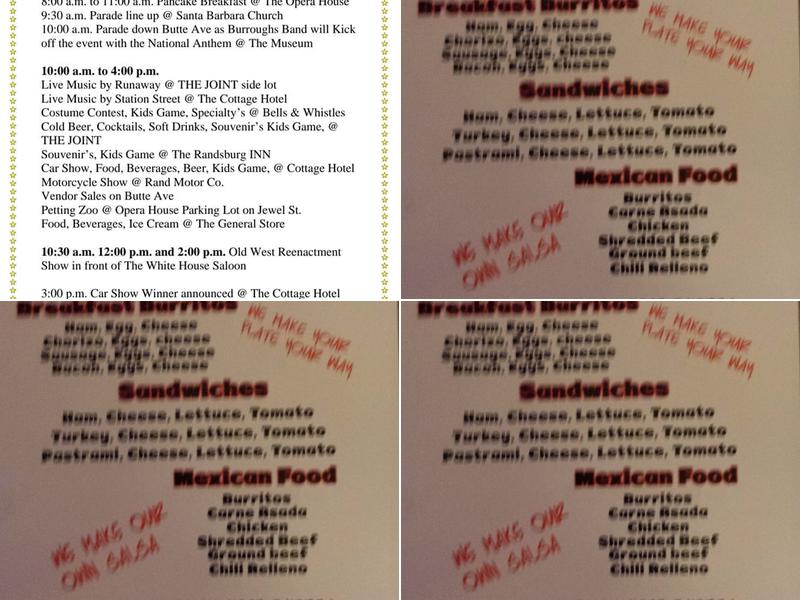 The Joint Menu