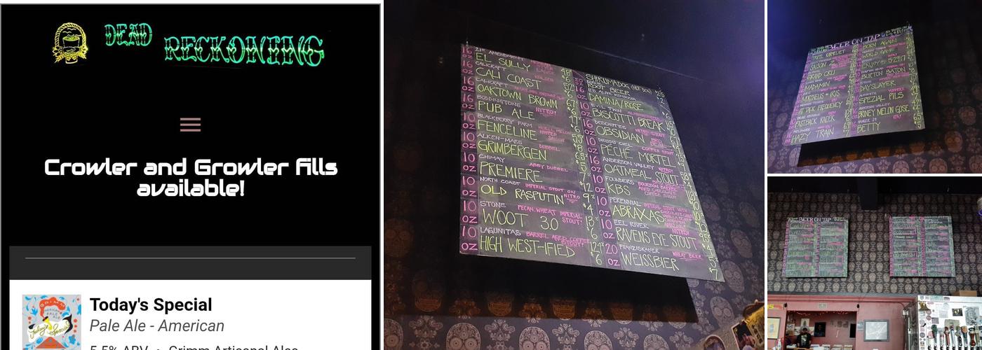 Dead Reckoning Tavern Menu