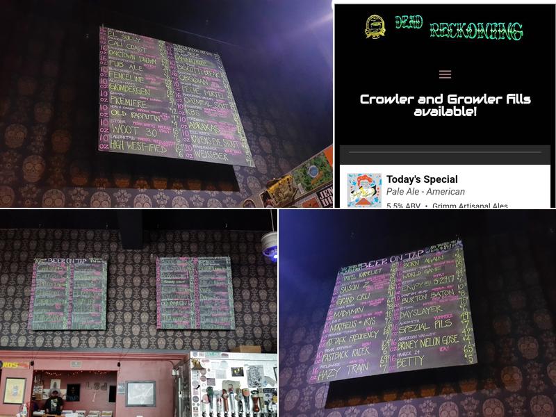 Dead Reckoning Tavern Menu