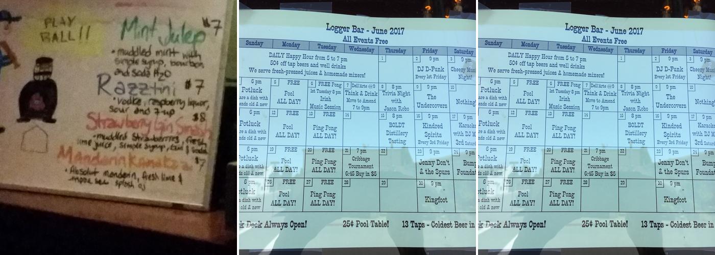 Logger Bar Menu