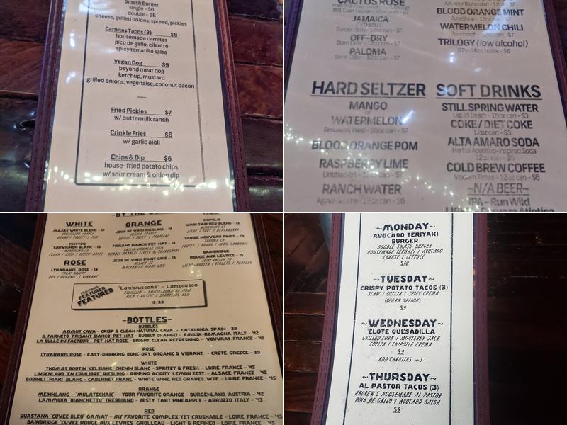 The Hermosillo Menu