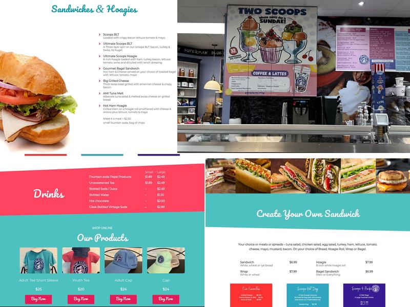 Two Scoops Menu