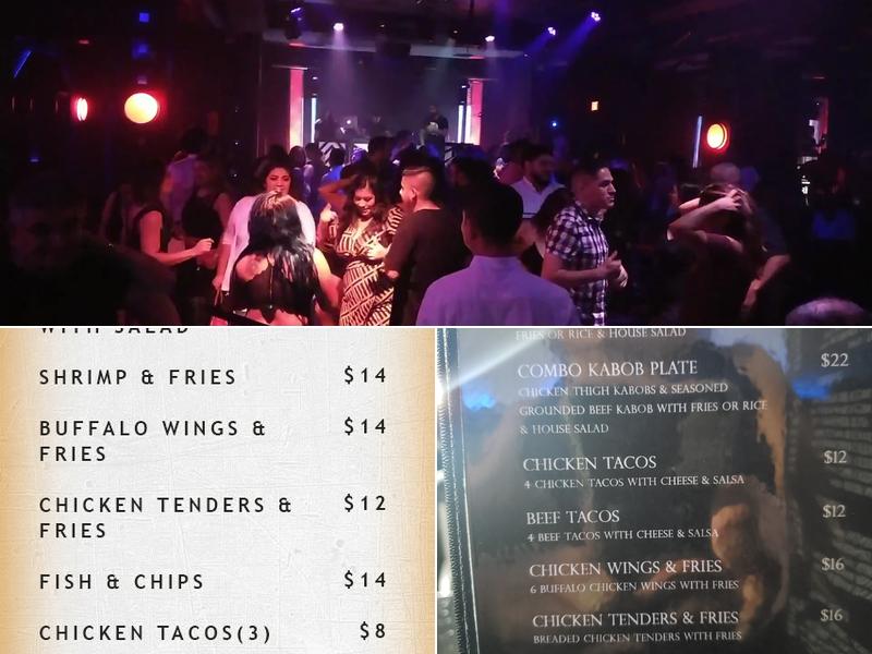 Rain Bar and Lounge Menu