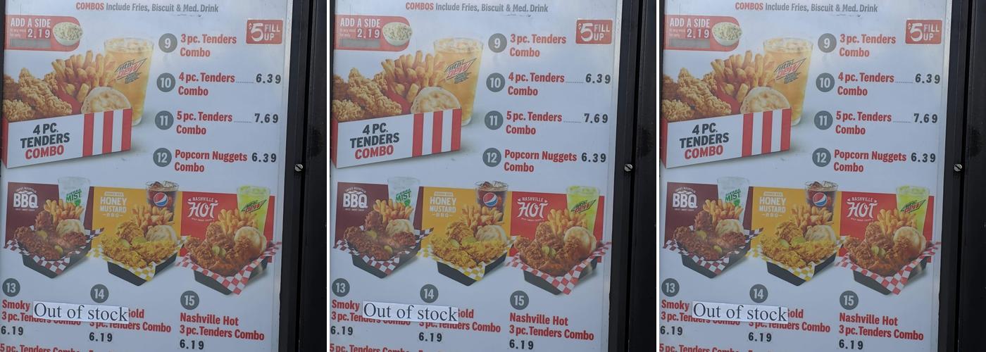 Wendy's Menu