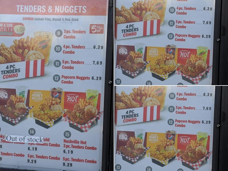 Wendy's Menu