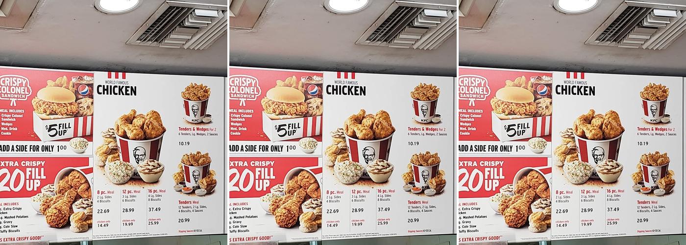 KFC Menu