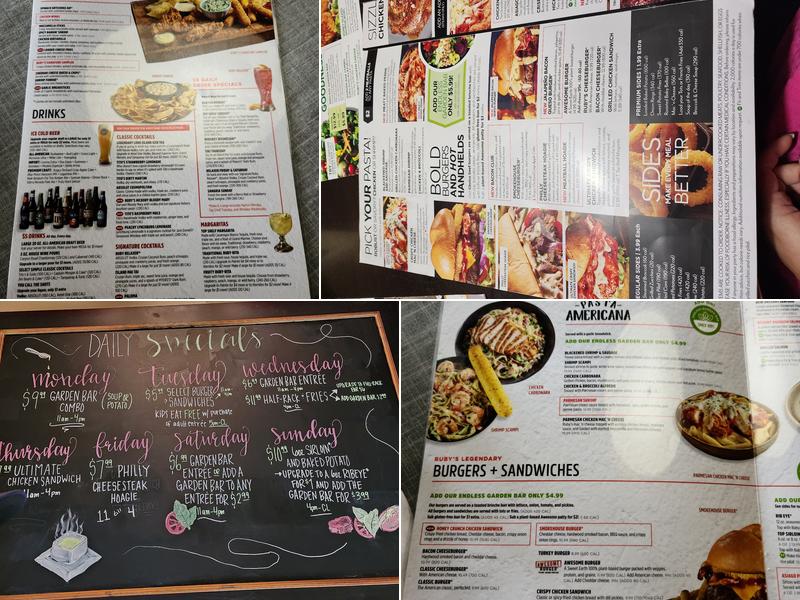 Ruby Tuesday Menu