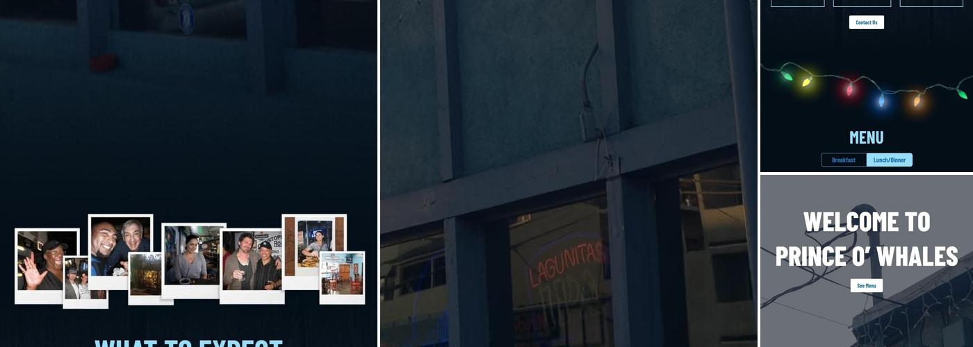 Prince O' Whales Menu